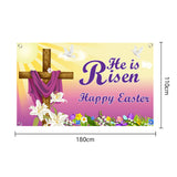 Maxbell Easter Backdrop Easter Decoration Hanging Banner for Wall Decor Garden Fence