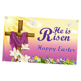 Maxbell Easter Backdrop Easter Decoration Hanging Banner for Wall Decor Garden Fence