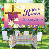 Maxbell Easter Backdrop Easter Decoration Hanging Banner for Wall Decor Garden Fence