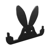 Maxbell Funny Middle Finger Black Rabbit Ornament Unique for Garden Bookshelf Window
