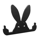 Maxbell Funny Middle Finger Black Rabbit Ornament Unique for Garden Bookshelf Window