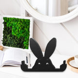 Maxbell Funny Middle Finger Black Rabbit Ornament Unique for Garden Bookshelf Window