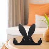 Maxbell Funny Middle Finger Black Rabbit Ornament Unique for Garden Bookshelf Window