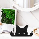 Maxbell Funny Middle Finger Black Cat Ornament Funny Figurine for Home Garden Office
