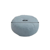 Maxbell Round Floor Pillow Meditation Floor Pillow for Yoga Sofa Bed Bedroom Balcony Blue