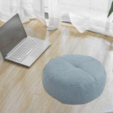 Maxbell Round Floor Pillow Meditation Floor Pillow for Yoga Sofa Bed Bedroom Balcony Blue