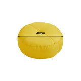 Maxbell Round Floor Pillow Meditation Floor Pillow for Yoga Sofa Bed Bedroom Balcony Yellow