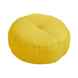 Maxbell Round Floor Pillow Meditation Floor Pillow for Yoga Sofa Bed Bedroom Balcony Yellow