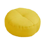 Maxbell Round Floor Pillow Meditation Floor Pillow for Yoga Sofa Bed Bedroom Balcony Yellow