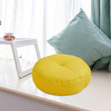 Maxbell Round Floor Pillow Meditation Floor Pillow for Yoga Sofa Bed Bedroom Balcony Yellow