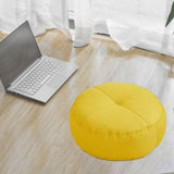 Maxbell Round Floor Pillow Meditation Floor Pillow for Yoga Sofa Bed Bedroom Balcony Yellow