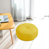 Maxbell Round Floor Pillow Meditation Floor Pillow for Yoga Sofa Bed Bedroom Balcony Yellow