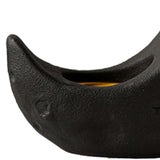 Maxbell Crescent Moon Incense Burner Porcelain Decoration for SPA Office Living Room Black