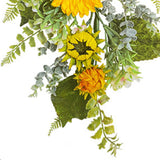 Maxbell Front Door Teardrop Wreath Spring Teardrop Swag Wreath for Window Bedroom