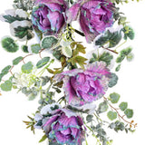 Maxbell Front Door Teardrop Wreath Spring Teardrop Swag Wreath for Window Bedroom