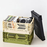 Maxbell Collapsible Storage Crate Storage Bin Organizer for Home Kitchen Classroom