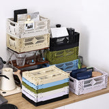 Maxbell Collapsible Storage Crate Storage Bin Organizer for Home Kitchen Classroom