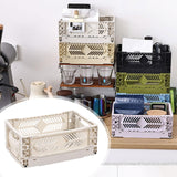 Maxbell Collapsible Storage Crate Storage Bin Organizer for Home Kitchen Classroom