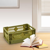 Maxbell Collapsible Storage Crate Storage Bin Organizer for Home Kitchen Classroom