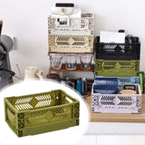 Maxbell Collapsible Storage Crate Storage Bin Organizer for Home Kitchen Classroom