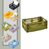 Maxbell Collapsible Storage Crate Storage Bin Organizer for Home Kitchen Classroom