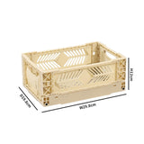 Maxbell Collapsible Storage Crate Storage Bin Organizer for Home Kitchen Classroom