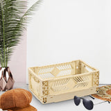 Maxbell Collapsible Storage Crate Storage Bin Organizer for Home Kitchen Classroom