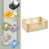 Maxbell Collapsible Storage Crate Storage Bin Organizer for Home Kitchen Classroom