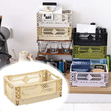 Maxbell Collapsible Storage Crate Storage Bin Organizer for Home Kitchen Classroom