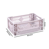 Maxbell Collapsible Storage Crate Storage Bin Organizer for Home Kitchen Classroom
