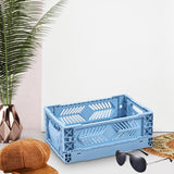 Maxbell Collapsible Storage Crate Storage Bin Organizer for Home Kitchen Classroom