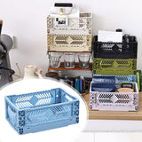 Maxbell Collapsible Storage Crate Storage Bin Organizer for Home Kitchen Classroom