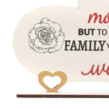 Maxbell Mother's Day Gift Ornament Wooden Figurine for Desktop Bedroom Bookshelf
