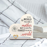 Maxbell Mother's Day Gift Ornament Wooden Figurine for Desktop Bedroom Bookshelf