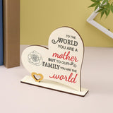 Maxbell Mother's Day Gift Ornament Wooden Figurine for Desktop Bedroom Bookshelf