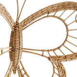 Maxbell Butterfly Art Wall Decor Rustic Rattan Wreath for Farmhouse Room Home
