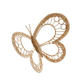 Maxbell Butterfly Art Wall Decor Rustic Rattan Wreath for Farmhouse Room Home