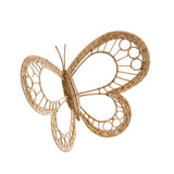 Maxbell Butterfly Art Wall Decor Rustic Rattan Wreath for Farmhouse Room Home