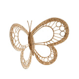 Maxbell Butterfly Art Wall Decor Rustic Rattan Wreath for Farmhouse Room Home