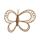 Maxbell Butterfly Art Wall Decor Rustic Rattan Wreath for Farmhouse Room Home