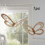 Maxbell Butterfly Art Wall Decor Rustic Rattan Wreath for Farmhouse Room Home