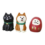 Maxbell 3x Resin Figurine Artwork Gift Cabinet Housewarming Decoration Animal Statue