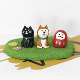 Maxbell 3x Resin Figurine Artwork Gift Cabinet Housewarming Decoration Animal Statue