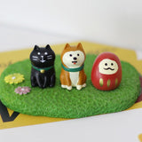 Maxbell 3x Resin Figurine Artwork Gift Cabinet Housewarming Decoration Animal Statue