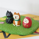 Maxbell 3x Resin Figurine Artwork Gift Cabinet Housewarming Decoration Animal Statue