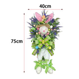 Maxbell Easter Rabbit Egg Wreath for Front Door for Party Bedroom Living Room
