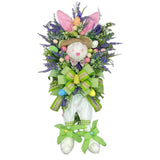Maxbell Easter Rabbit Egg Wreath for Front Door for Party Bedroom Living Room