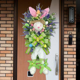 Maxbell Easter Rabbit Egg Wreath for Front Door for Party Bedroom Living Room