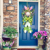 Maxbell Easter Rabbit Egg Wreath for Front Door for Party Bedroom Living Room