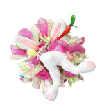 Maxbell Rabbit Garland Garden Farmhouse Indoor Outdoor Easter Door Wreath with Bunny Style B